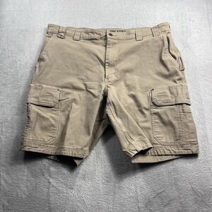 Duluth Trading Cargo Shorts Mens Size 40* Brown Flex Fire Hose Outdoor Hiking